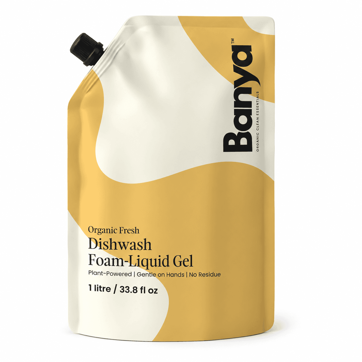 Banya Organic Fresh Dishwash Foam Liquid Gel (1L pouch)